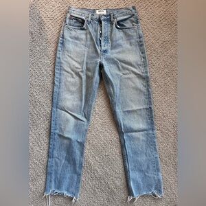 AGOLDE High Rise Straight Leg Denim